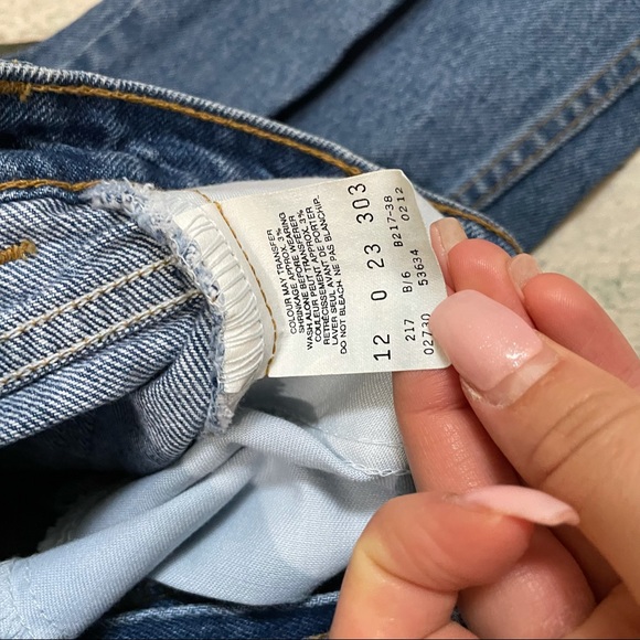 Levi’s vintage 12 orange tab jeans denim straight leg high waist blue small 4 - Picture 5 of 8